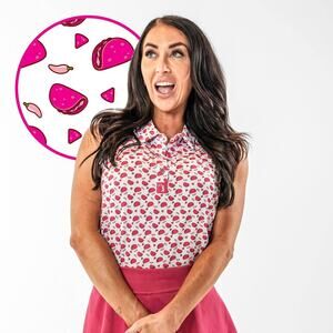 Bogey Bros Golf Co - Pink Taco - Women's Polo